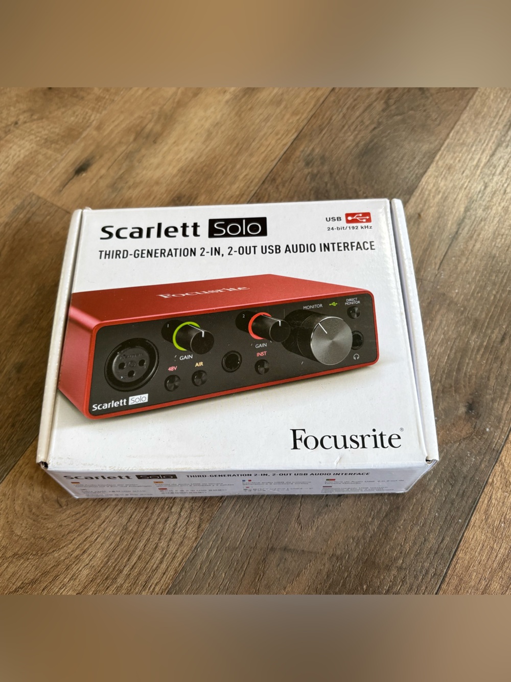 Focusrite Scarlett Solo USB Audio Interface - Red